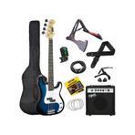 Midex CBG-460BL 46 İNÇ 4/4 Yetişkin Amfili Bas Gitar Seti Blue