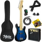 Midex CEG-30BL Amfili Full 1/4 30 İnç Elektro Gitar Seti Blue Black - Mavi