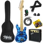 Midex CEG-30BS Amfili Full 1/4 30 İnç Elektro Gitar Seti - Açık Mavi