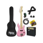 Midex CEG-30PK 4-6 Yaş Çocuklar İçin Amfili Full 1/4 30 İnç Elektro Gitar Seti Pembe