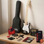 Midex CEG-30WB Amfili Full 1/4 30 İnç Elektro Gitar Seti White Black - Siyah - Beyaz