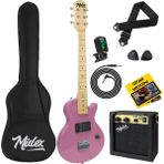 Midex CEG-34PK Amfili Full 1/2 34 inç Elektro Gitar Seti Pembe
