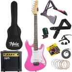 Midex CEG-36PK 8-12 Yaş Çocuklar İçin Amfili Full 3/4 36 İnç Elektro Gitar Seti Pembe