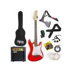 Midex CEG-36RD 8-12 Yaş Çocuklar İçin Amfili Full 3/4 36 İnç Elektro Gitar Seti Kırmızı
