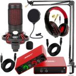 Midex Central-Rd Pack-2 Stüdyo Kayıt Ekipmanları GLX-700RD Ses Kartı Cxn-30 stüdyo Mikrofon - Siyah