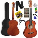 Midex CG-270BRW Brown Renk Klasik Gitar 4/4 Yetişkin Boy Sap Ayarlı Full Set - Kahverengi