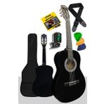 Midex Cg-36Bk-Pak Kaliteli 36" 3/4 8-12 Yaş Arası Junior Çocuk Gitarı (Çanta Tuner Askı Pena Metod)
