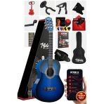 Midex CG-36BL-PAK Kaliteli 36 İnç 3/4 Juniur Çocuk Gitarı 8-12 Yaş Arası (Çanta Capo Askı Nota Sticker Pena Metod)