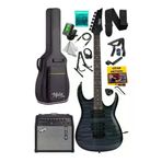 Midex Crade-50Amp Grey Rosewood Super Strat Kasa Hh Yüksek Kaliteli 50W Amfili Elektro Gitar Seti
