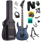 Midex Crade-St Blue Rosewood Klavye Super Strat Kasa Hh Yüksek Kaliteli Elektro Gitar - Mavi