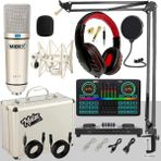 Midex CX1 Effective Set-2 Efektli Ses Kartı-Mikrofon-Kulaklık ve Stand Kayıt Canlı Yayın Seti