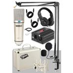 Midex CX1-PH Kondanser Stüdyo Mikrofon Phantom Stand Full Set Power Kulaklık