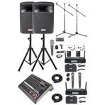 Midex Extreme Paket-3 Mixer Hoparlör Mikrofon Full Ses Sistemi Seti