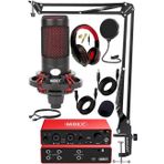 Midex Functional Paket-2 Studyo Ekipmanlari Mikrofon 4 Cikis Ses Karti Full Set