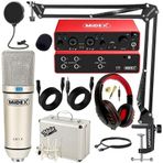 Midex Functional Paket-3 Studyo Ekipmanlari Mikrofon 4 Cikis Ses Karti Full Set