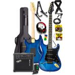 Midex GLC-40Bl-AMP Mavi Elektro Gitar Seti