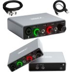 Midex GLX-700GR XLR Üst Segment Usb Stüdyo Ses Kartı 2 Giriş 2 Çıkış 24bit/192kHz - Gri