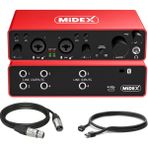 Midex GLX-900 Pro USB Stüdyo Ses Kartı 4 Giriş 4 Çıkış 24BIT/192KHZ