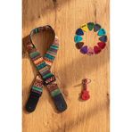 Midex Hg-11Grn Ukulele Ve Gitar Omuz Askısı Desenli 77-134 Cm Uzunluk