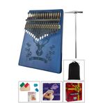 Midex Klx-454g Hakiki Ağaç Geyik Desenli Kalimba Seti