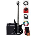 Midex MBG-400BK-20AMP 4 Telli Bas Gitar ve 20W Amfi Kulaklık Full Set
