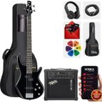 Midex MBG-400BK-25AMP 4 Telli Bas Gitar ve 25W Amfi Gigbag Kulaklık Set - Siyah