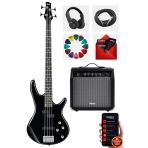 Midex MBG-400BK-25AMP 4 Telli Bas Gitar ve 25W Amfi Kulaklık Set
