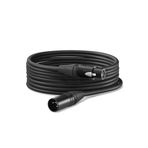 Midex MCB-20X Kaliteli Stereo Mikrofon kablosu Xlr + Xlr 20 Metre Siyah Renk