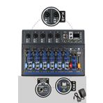 Midex MDX-07FXU 7 Kanal Ses Mikseri Deck Mikser Kayıt Bluetooth Usb Efekt