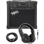 Midex MGA-25BKBT-Hd Şarjlı Elektro Gitar Amfisi 25 Watt USB Bluetooth Distortion Kulaklık ve Kablo