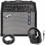 Midex MGA-50HD Elektro Gitar Amfisi 50 Watt USB Bluetooth Şarjlı 4 Girişli (Kulaklık ve Kablo Dahil) - Gri