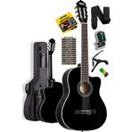 Midex MGX-100BK-BAG Üst Seviye Klasik Gitar 4 4 Sap Ayarlı Gül Klavye