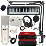 Midex Midi Paket-4 Studyo Ekipmanlari Seti Ses Karti Midi Klavye Mikrofon Kulaklik