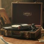 Midex Mtx-101BN Nostaljik Retro Pikap Plak Çalar Şarjlı ve Bluetooth'lu - Kahverengi