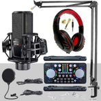 Midex MX-2020 Persuasive Paket-2 Stüdyo Mikrofon Ses Kartı Kulaklık Stand (Kayıt ve Canlı Yayın)