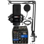 Midex MX-2020 Solo Mix Condenser Mikrofon ve Kayıt Mixer Seti