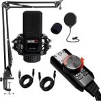 Midex MX-2020-STB Gaming 7.1 Ses Kartı ve Mikrofon Seti Canlı Yayın Lol Pubg - Siyah