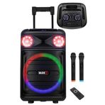 Midex MXR-1100 Taşınabilir Seyyar Mikrofonlu Işıklı Akülü Ses Sistemi Hoparlör (1100 Watt)
