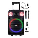 Midex MXR-1300HX FM Radyolu Taşınabilir Seyyar Portatif 3 Mikrofonlu Şarjlı Ses Sistemi Hoparlör 1300W