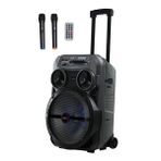 Midex Mxr-280 Taşınabilir Mikrofonlu Işıklı Akülü Ses Sistemi Hoparlör (12" 280 Watt)