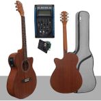 Midex Phx-188EQ Set 4 4 Masif Ağaç Elektro Akustik Gitar