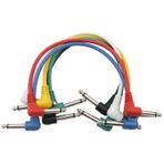 Midex Pj6 Gitar Kablosu Efekt Pedal Kablosu 6 Lı Set 30 Cm 6 Farklı Renk 6.35mm Jack Kablo
