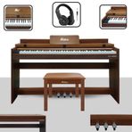 Midex PLX-140 PRO-OR Bluetooth Tuş Hassasiyeti 88 Tuşlu Kapaklı Dijital Piyano