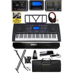 Midex PS-4500KSP Tuş Hassasiyetli 61 Tuşlu Org Sustain Pedallı USB MP3 (Pedal Stand Kulaklık Çanta Notalık Metod) - Siyah - Paket-4