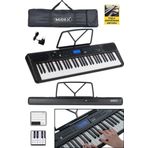 Midex Ps-5200Bk Pro Org 61 Led Işıklı Tuş Hassasiyetli Bluetooth Midi