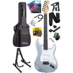 Midex RPH-30SL ST Gül Klavye Silver Strat Kasa SSS Elektro Gitar Seti