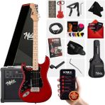 Midex RPH-31RD-25AMP Solak Elektro Gitar 25W Amfili Full Set - Kırmızı