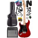 Midex RPH-31RD-50AMP Solak Elektro Gitar 50W Amfili Full Set