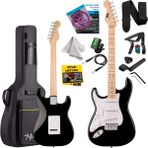 Midex RPH-31WB Solak Elektro Gitar Seti Maple Klavye Strat Kasa sss manyetik - Siyah - Beyaz