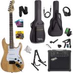 Midex RPH-320WD-25AMP Ahşap Renk Strat Kasa SSS 25W Amfili Elektro Gitar Seti